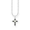 Romance Necklace with black cross pendant