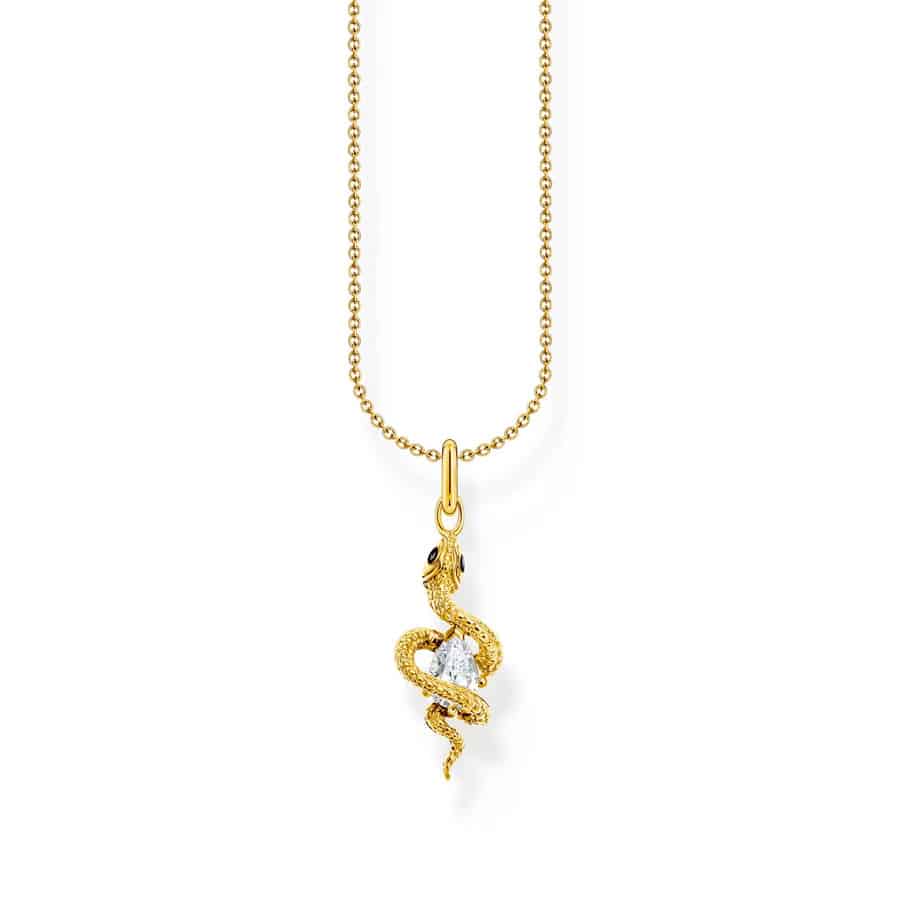 Romance Necklace with Snake Pendant