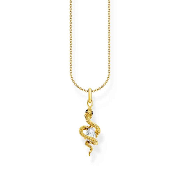 Romance Necklace with Snake Pendant