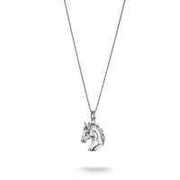 Horse Head Necklace with Zirconia