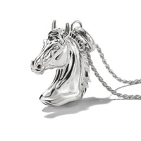 Horse Head Necklace with Zirconia