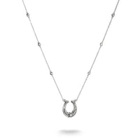 Horseshoe Necklace with Zirconia