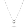 Horseshoe Necklace with Zirconia