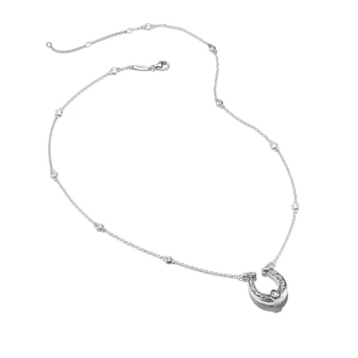 Horseshoe Necklace with Zirconia
