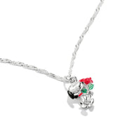 Snoopy with Rose Pendant PEANUTS Necklace