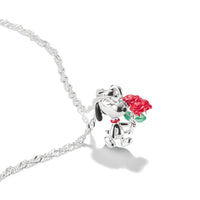 Snoopy with Rose Pendant PEANUTS Necklace