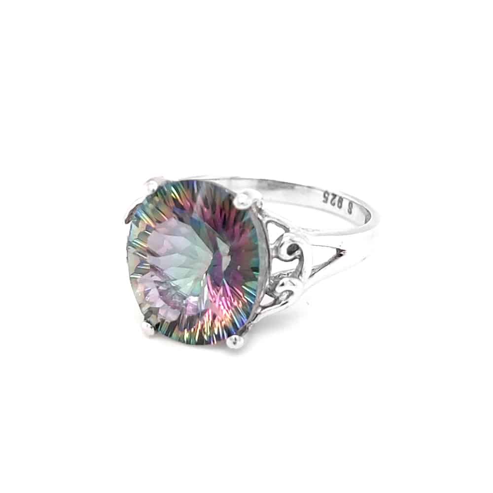 Mystic Topaz Silver Ring