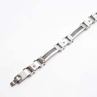 Stainless Steel Coil Detailed Chain Bracelet