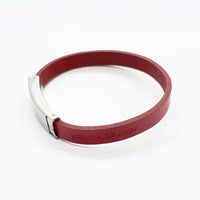 Leather Bracelet Red