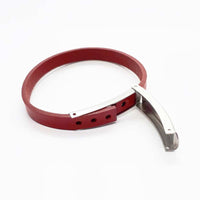 Leather Bracelet Red