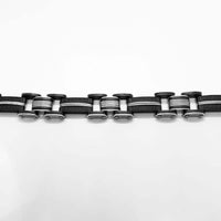 Polyurethane and Stainless Steel Bracelet