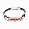Doubled Neoprene and Stainless Steel Bracelet