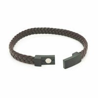 Brown Leather Braid Bracelet