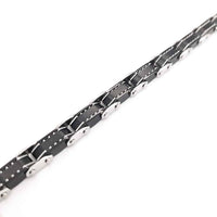 Double Side Reversible White Carbon Fibre Bracelet