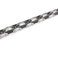 Double Side Reversible White Carbon Fibre Bracelet