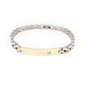 Stainless Steel Two Tone ID Bracelet