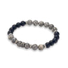 Grey Jasper and Onyx Beads Bracelet