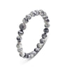 Jasper and Stainless Steel Beads Bracelet
