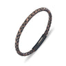 Multi Leather Braided Bangle