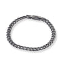 Adjustable Stainless Steel Cuban Link Bracelet Aged Finish