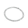 Sterling Silver Figaro Chain Bracelet