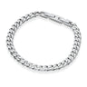 Adjustable Stainless Steel Cuban Link Bracelet Matte
