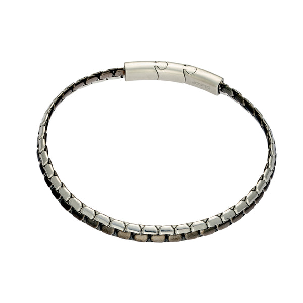 Duo Colour Stainless Steel Design Chain Bracelet
