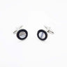 Round Black Onyx and MOP Cufflinks