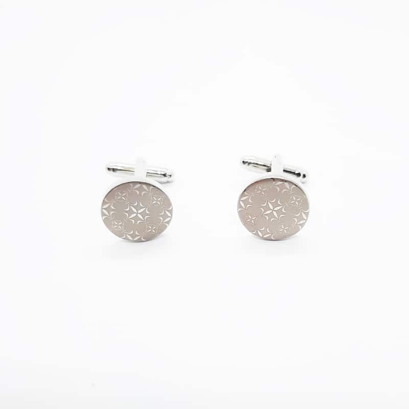 Fleur de Lis Engraved Cufflinks