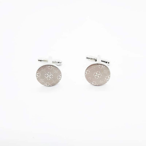 Fleur de Lis Engraved Cufflinks