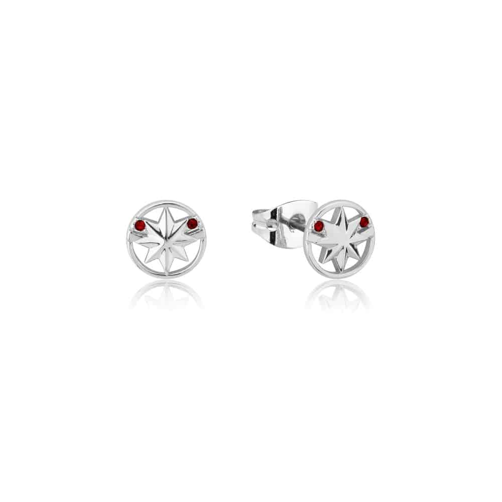 Precious Metal MARVEL Captain Marvel Stud Earrings