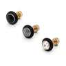 Stainless Steel Rubber Ring Crystal Earring