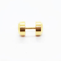 Stainless Steel 8mm Double Side Crystal Earring