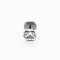 Stainless Steel 10mm Crystal Earring