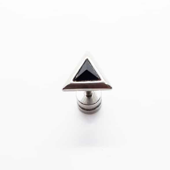 Stainless Steel Triangle Crystal Earring