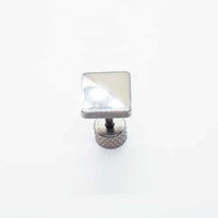 Stainless Steel 7mm Square Earring ME094-2
