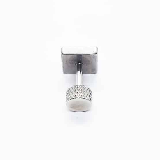 Stainless Steel 7mm Square Earring ME094-3