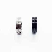 Stainless Steel Hoop Matte and High Polished Earring ME095-ME2873-2