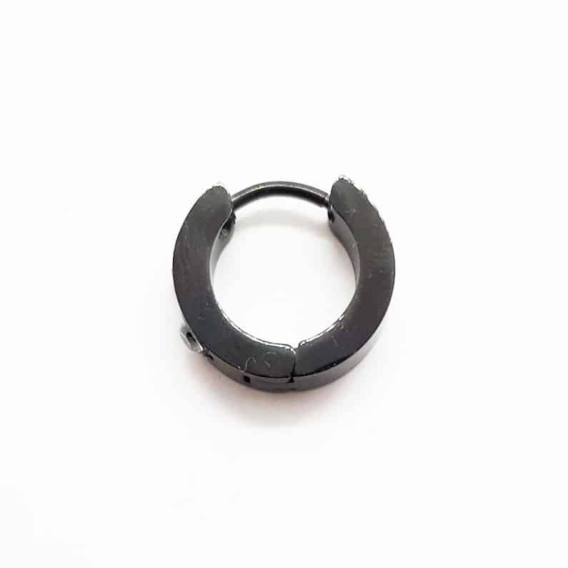 ME110 Surgical Steel 361L Huggie Style Hoop Hinged Earring 2