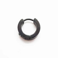 ME110 Surgical Steel 361L Huggie Style Hoop Hinged Earring 2