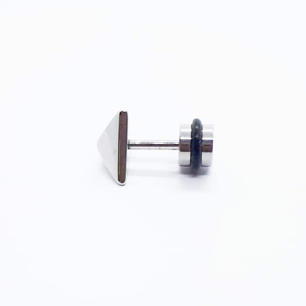 Stainless Steel Pyramid Earring