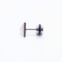Stainless Steel Pyramid Earring