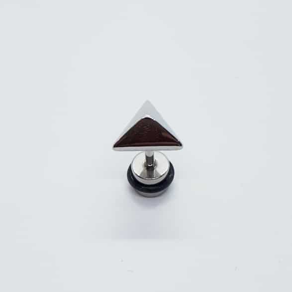 Stainless Steel Pyramid Earring
