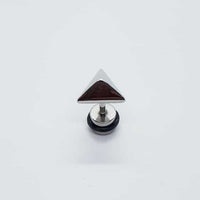 Stainless Steel Pyramid Earring