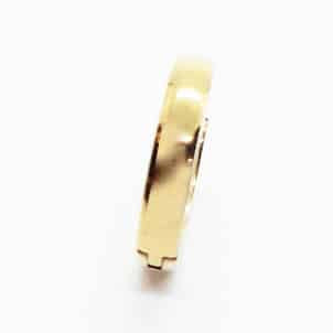 Yellow Gold Plated Stainless Steel Huggie