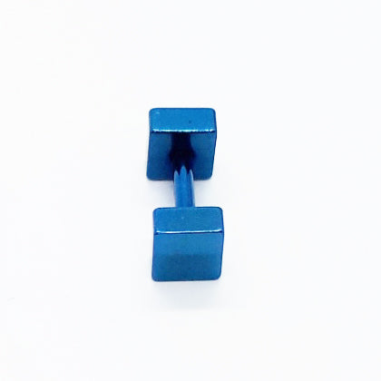 Stainless Steel 4mm Blue Point Earring