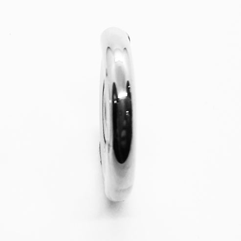 Stainless Steel Single Large Hoop Earring