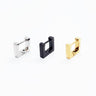 Stainless Steel Square Hinge Style Single Earring