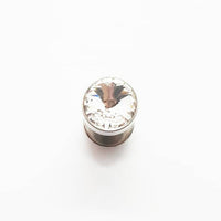 Stainless Steel Crystal Single Earring