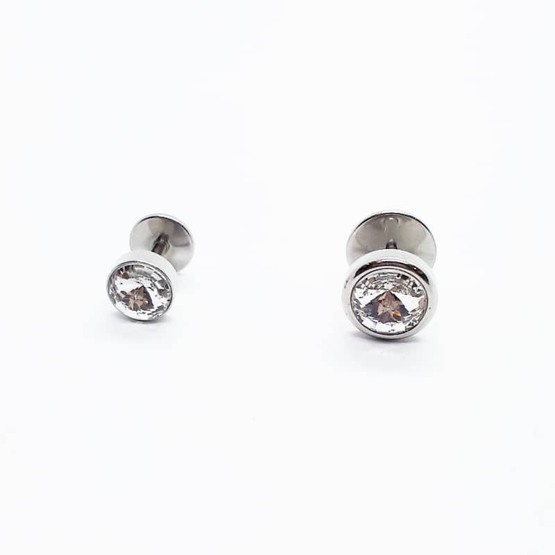 Stainless Steel Crystal Single Earring